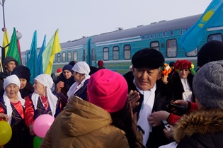 Поезд «Мәңгілік Ел» прибыл в Северо-Казахстанскую область