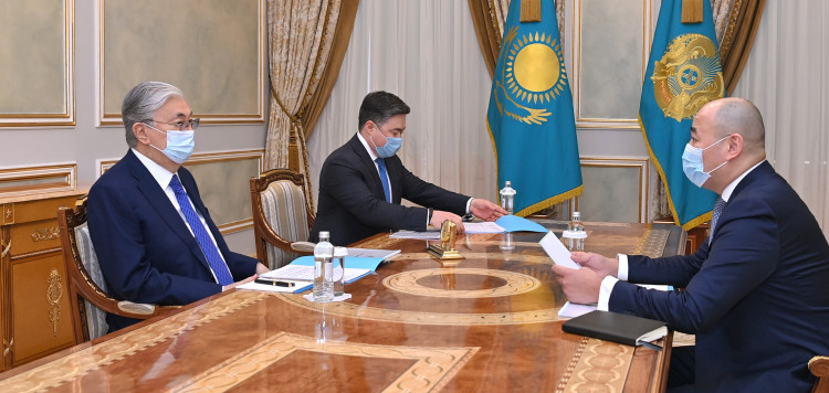 Президент Касым-Жомарт Токаев принял председателя Правления холдинга «Байтерек» Каната Шарлапаева