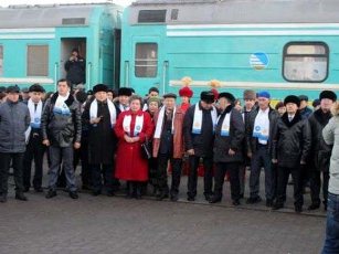 Поезд «Тәуелсіз Қазақстан» прибыл в Кызылорду