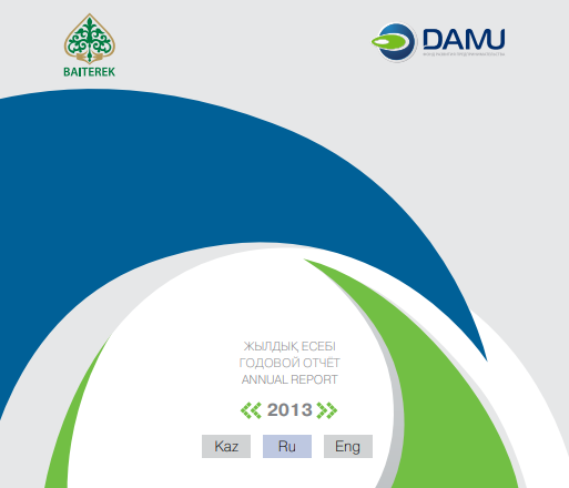 Annual report of JSC "Entrepreneurship Development Fund "Damu" for 2013